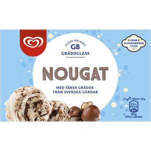 GB Glace Gräddglass Vanilj med Nougat 500ml