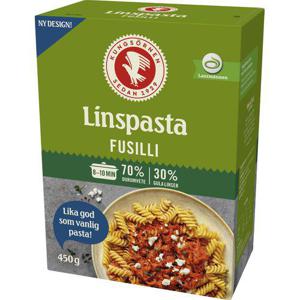 Kungsörnen Fusilli Linspasta 30% Linser 450g
