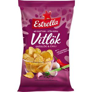 Estrella Chips Vitlök, Gräslök & Chili 275g