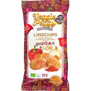 Veggie Peggy Linschips Paprika & Lök 75g