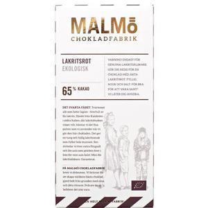 Malmö Chokladfabrik Choklad Lakritsrot EKO 80g