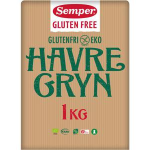 Semper Havregryn Glutenfri EKO/KRAV 1kg