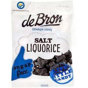 De Bron Saltlakrits Sockerfri 100g