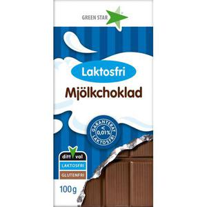 Green Star Mjölkchoklad Laktosfri 100g