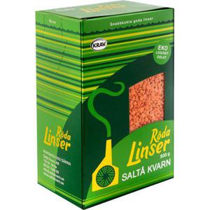 Saltå Kvarn Röda Linser EKO/KRAV 500g