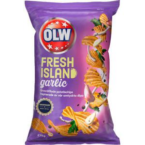 OLW Chips Fresh Island Garlic 275g