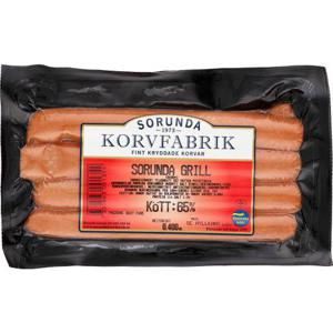 Sorunda Korv Grillkorv 8-p 400g Sorunda