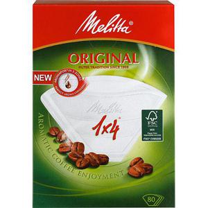 Melitta Kaffefilter 1x4 Vit 80-p