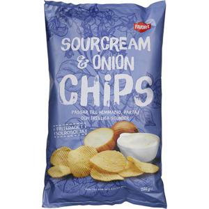 Favorit Chips Sourcream & Onion 200g