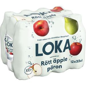 Loka Rött Äpple & Päron 12x33cl