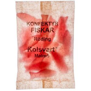 Kolsvart Konfektyrfiskar Röding Veganska 120g
