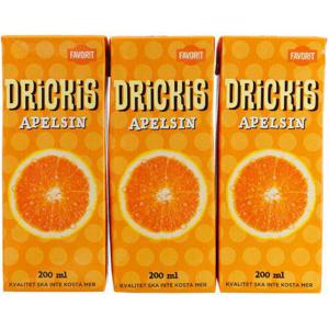 Favorit Drickis Apelsin 3x200ml