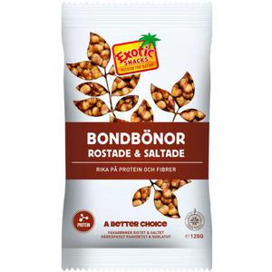 Exotic Snacks Bondbönor Rostade & Saltade 120g