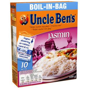Uncle Ben's Jasminris Boil in Bag 4x125g Uncle Bens