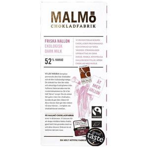 Malmö Chokladfabrik Choklad Friska Hallon EKO Fairtrade 80g