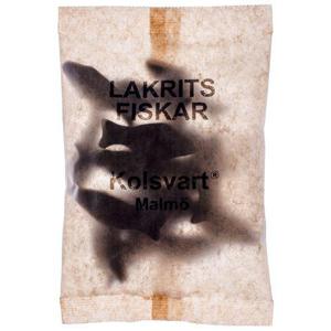 Kolsvart Lakritsfiskar Söta Veganska 120g