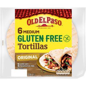 Old El Paso Tortillas Glutenfri 216g