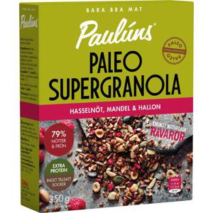Paulúns Paleo SuperGranola Hasselnötter, Mandel & Hallon 350g