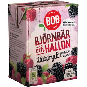 Bob Lättdryck Björnbär/Hallon 2dl BOB