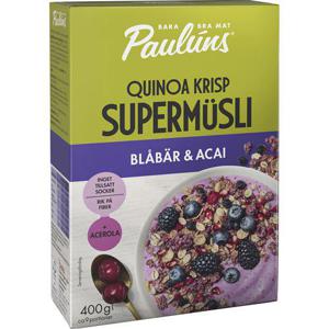 Paulúns Supermüsli Blåbär & Acai 400g