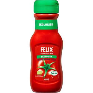 Felix Ketchup EKO/KRAv Mindre Socker & Salt 485g