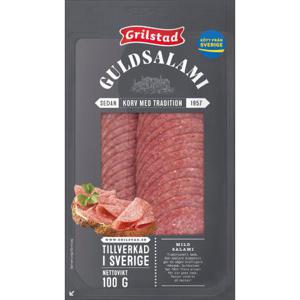Grilstad Guldsalami Skivad 100g