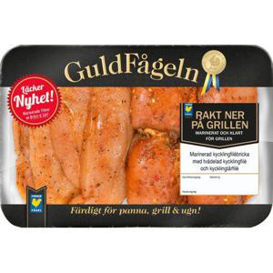 Guldfågeln Kycklingfilébricka BBQ ca 750g