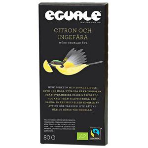 Eguale Choklad Citron och Ingefära EKO Fairtrade 80g