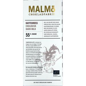 Malmö Chokladfabrik Choklad Kaffekross EKO 80g