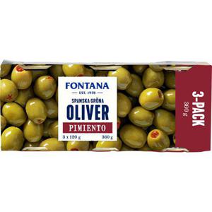Fontana Oliver Gröna Pimiento 3x120g