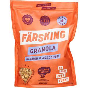 Färsking Granola Blåbär Jordgubb 375g