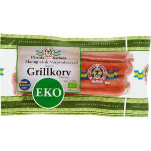 Härryda Karlsson Grillkorv Skinnfri EKO 400g