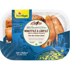Kronfågel Minutfilé & Lårfilé Ramslök & Citron BBQ ca 1000g
