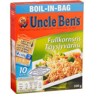 Uncle Ben's Fullkornsris Boil in Bag 4x125g Uncle Bens