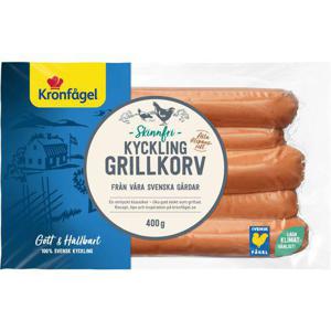Kronfågel Kycklinggrillkorv Skinnfri 400g