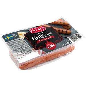 Scan Grillkorv Bacon & Ost 6-p 480g
