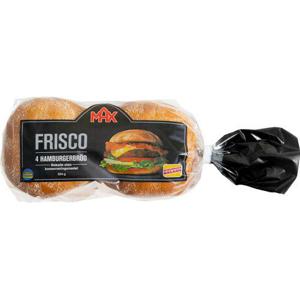 Korvbrödsbagarn Hamburgerbröd Frisco 4-p 324g