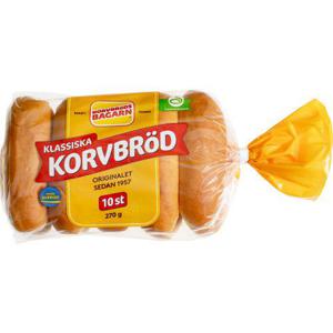 Korvbrödsbagarn Korvbröd 10-p 270g