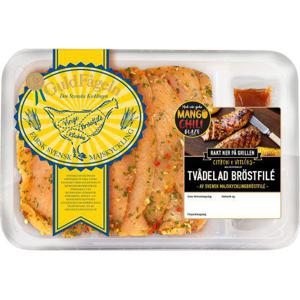 Guldfågeln Majskycklingbröstfilé Tvådelad Citron & Vitlök ca 900g