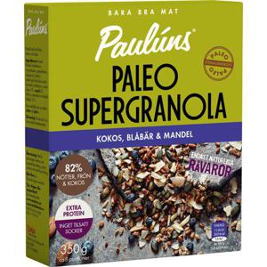 Paulúns Paleo SuperGranola Kokos, Blåbär & Mandel 350g