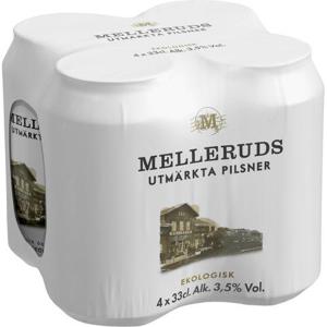 Melleruds Öl Pilsner 3,5% EKO 4x33cl
