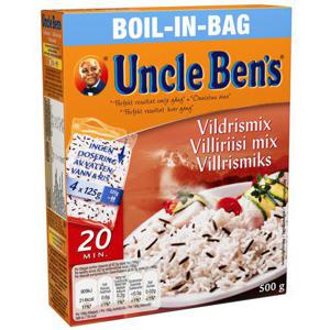 Uncle Ben's Vildrismix Boil in Bag 4x125g Uncle Bens
