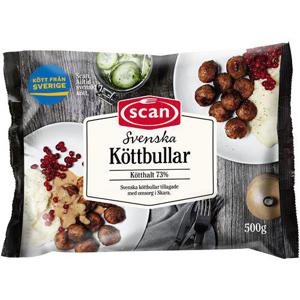 Scan Svenska Köttbullar Fryst 500g