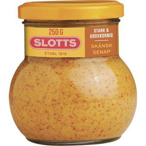 Slotts Skånsk Senap Stark & Grovkornig 250g