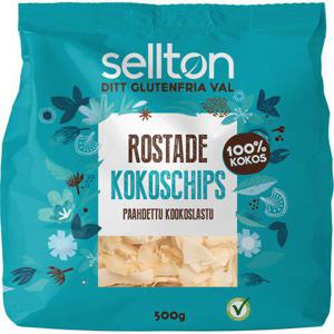 Sellton Kokoschips Rostade 500g