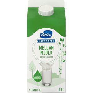 Valio Mellanmjölk Laktosfri 1,5% 1,5L