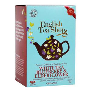 English Tea Shop Vitt Te Blåbär/Fläder EKO 20-p