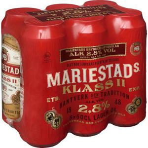 Mariestads Öl 6x50cl 2,8%