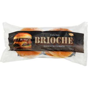 Favorit Hamburgerbröd Brioche Fryst 4-p 344g