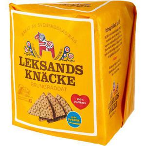 Leksands Knäckebröd Trekantsknäcke Brungräddat 200g